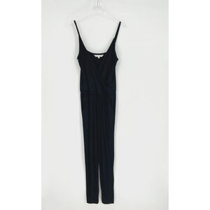 Trina Turk Jumpsuit Womens L Black Classic Lightweight Basic Simple‎ Staple